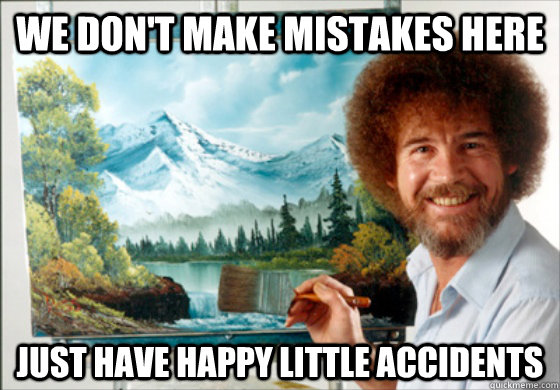 bob ross - happy little accidents